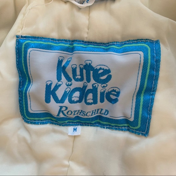 Rare Rothschild Vintage Snowsuit, hand covers, baby blue retro airplane puffer - Picture 6 of 16